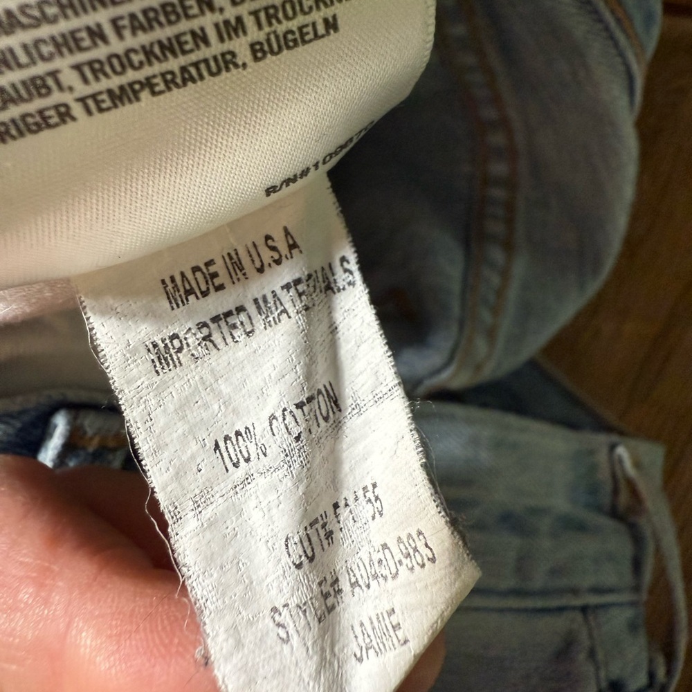 Agolde Jamie High Rise Classic Light Blue Jeans - Picture 9 of 13